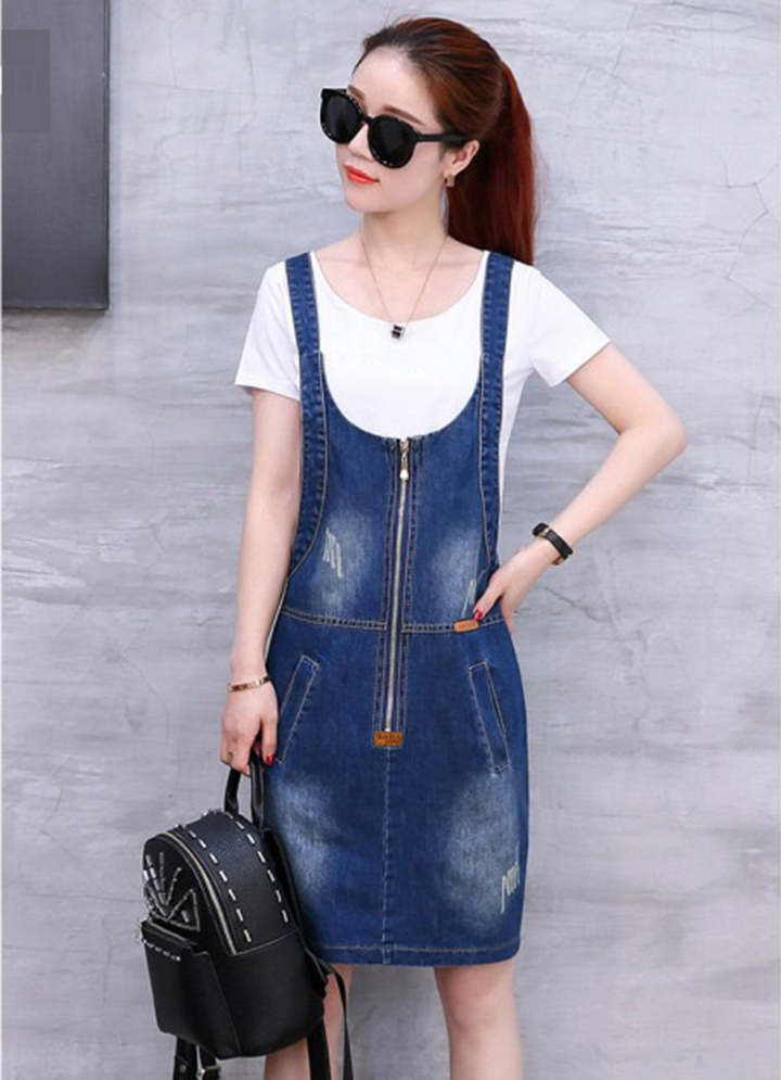 YẾM JEAN PHỐI DA KHÓA KÉO TRƯỚC NGỰC - NJ8825